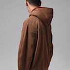 Sudadera con gorro de piel sintética de cierre completo Jordan Flight para hombre