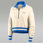 UCLA Legacy Women's Jordan Brand College Cropped 1/4-Zip Crew