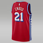 Jersey Jordan Dri-FIT de la NBA Swingman para hombre Philadelphia 76ers Statement Edition