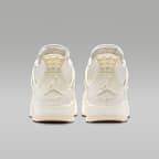 Air Jordan 4 Retro 'White & Gold' Women's Shoes