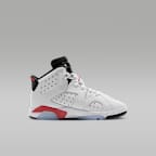 Jordan 6 Retro 'White Infrared' Younger Kids' Shoes