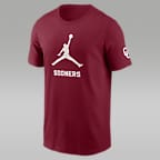 Oklahoma Sooners Campus Mascot Men's Jordan College T-Shirt - Crimson