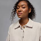 Playera de manga larga de tejido waffle para mujer Jordan Flight