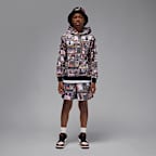 ジョーダン ジュニア ブルックリン プリント フレンチテリー プルオーバー パーカー