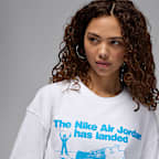 T-shirt folgada com grafismo Jordan para mulher