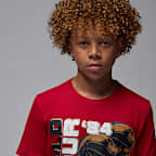 Playera con gráfico Tour para niños talla grande Jordan