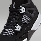 Jordan 4 Retro 'White Thunder' Younger Kids' Shoes
