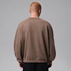 Sudadera de cuello redondo de tejido Fleece oversized para hombre Jordan Brooklyn