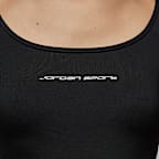 ジョーダン スポーツ ウィメンズ ショートスリーブ ニット クロップ トップ