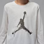Playera de manga larga Jumpman Drip para niños talla grande Jordan