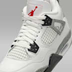 Air Jordan 4 Retro 'White Cement' Older Kids' Shoes