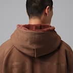 Sudadera con gorro de piel sintética de cierre completo Jordan Flight para hombre