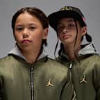 ジョーダン ジュニア ビッグ ロゴ フーデッド ボンバー