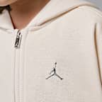 Conjunto de 2 piezas con sudadera con gorro de cierre completo para niños talla pequeña Jordan Brooklyn Fleece