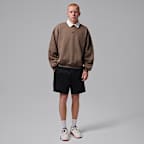 Sudadera de cuello redondo de tejido Fleece oversized para hombre Jordan Brooklyn