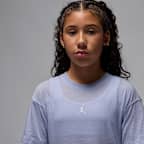 Jordan Sport Dri-FIT Big Kids' Short Sleeve Diamond Top