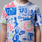 Playera con estampado Billboard para niños talla pequeña Jordan