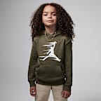 Sudadera con gorro sin cierre de tejido Fleece para niños talla grande Jordan Flight MVP