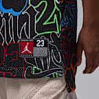 Jersey a rayas para niños talla grande Jordan 23