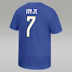 Playera de futbol Nike para niños talla grande Vini Jr. Brazil