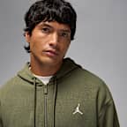 Hoodie com fecho completo Jordan Brooklyn Fleece para homem