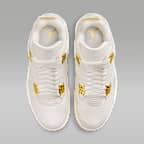 Air Jordan 4 Retro 'White & Gold' Women's Shoes