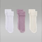 Jordan Kids' Foldover Micro Crew Socks (3 Pairs)