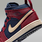 Tenis para niños de preescolar Jordan 1 Mid SE