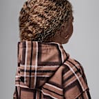 Sudadera con gorro sin cierre con estampado a cuadros para niños talla pequeña Jordan Brooklyn Essentials