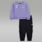 Conjunto de 2 peças com calças Jordan Blue Jeans and Bling para bebé (12-24 meses)