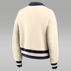 North Carolina Legacy Women's Jordan Brand College Cropped 1/4-Zip Crew