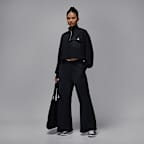 조던 브루클린 플리스 여성 쿼터 지퍼 하이크 마이크 탑