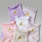 Jordan Kids' Lettuce Edge Ankle Socks (6 Pairs)