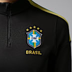 Brazil Strike Women's Jordan Dri-FIT Soccer Knit Drill Top
