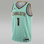 Jersey Jordan Dri-FIT de la NBA Swingman para hombre LaMelo Ball Charlotte Hornets 2024/25 City Edition - Menta