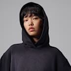 조던 플라이트 플리스 여성 미드 레이어 크롭 후디