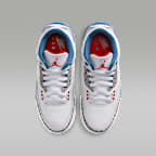 Air Jordan 3 Retro "True Blue" Big Kids' Shoes