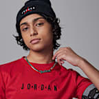 Playera bordada para niños talla grande Jordan