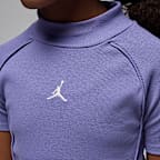 Jordan Big Kids' Mock Neck Ribbed Dress