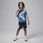 Conjunto de shorts para niños talla pequeña Jordan Air Heat Map - Negro