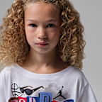 Playera Air con collage para niños talla pequeña Jordan