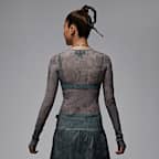 エア ジョーダン ウィメンズ メッシュ ロングスリーブ トップ