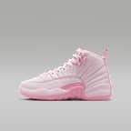 Air Jordan 12 Retro Big Kids' Shoes - Pearl Pink/Medium Soft Pink