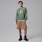 Sweat à col ras-du-cou en tissu Fleece Jordan Brooklyn pour homme