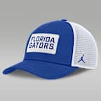 Florida On-Field Rise Men's Nike Jordan Brand College Trucker Adjustable Hat - Royal