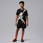 Playera Jumpman Paint Spill para niños talla grande Jordan Super Splash