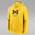 Michigan Club Basketball 2-Hit Men's Jordan College Pullover Hoodie
