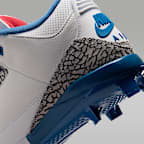 Tacos de béisbol para hombre Jordan 3 Retro MCS "True Blue"
