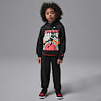 Conjunto de sudadera sin cierre de 2 piezas AJ6 para niños talla pequeña Jordan Brooklyn Fleece