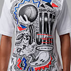 Playera de cuello redondo con diseño de Bugs Bunny para hombre Jordan Brooklyn Space Jam